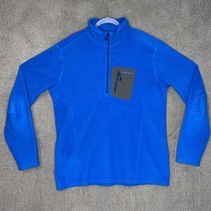 Eddie Bauer First Ascent Fleece Pullover 1/4 Zip Men's TXL Bundle of 2 Red/Blue